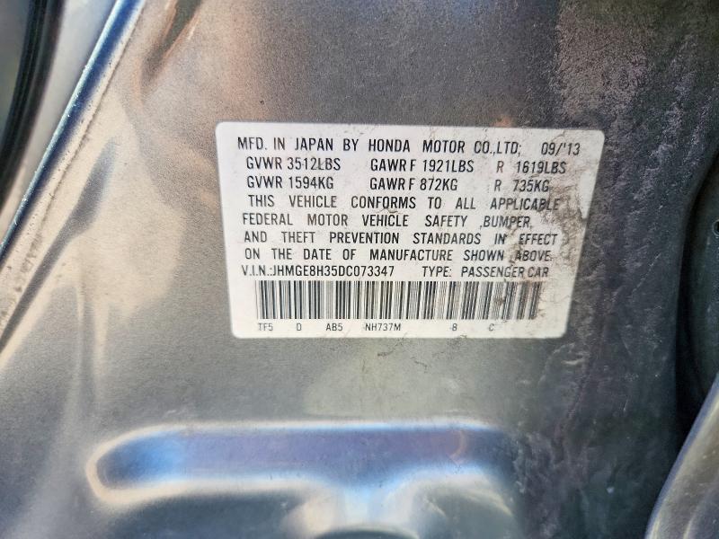 Продаж на аукціоні авто 2013 Honda Fit, vin: JHMGE8H35DC073347, номер лоту: 70330706