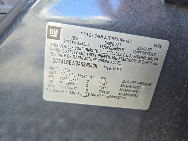 Продаж на аукціоні авто 2010 Gmc Terrain, vin: 2CTALBEW9A6245400, номер лоту: 68646976