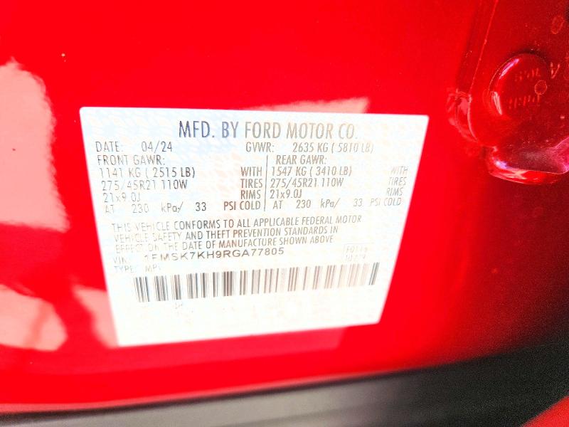 Продаж на аукціоні авто 2024 Ford Explorer, vin: 1FMSK7KH9RGA77805, номер лоту: 68736196