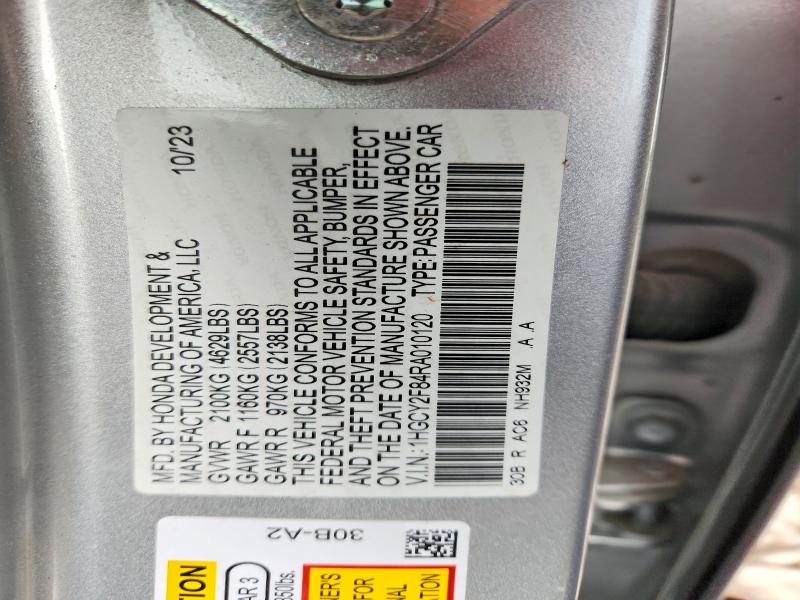 Продаж на аукціоні авто 2024 Honda Accord, vin: 1HGCY2F84RA010120, номер лоту: 67339436