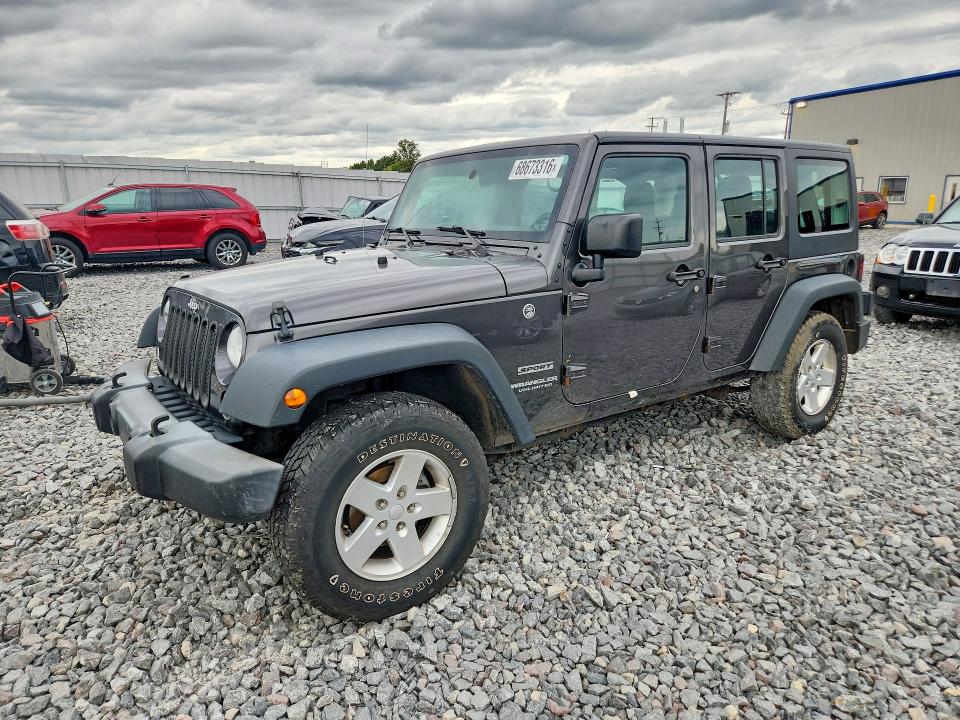 Auction sale of the 2016 Jeep Wrangler Unlimited, vin: 1C4BJWDG3GL264290, lot number: 68673316