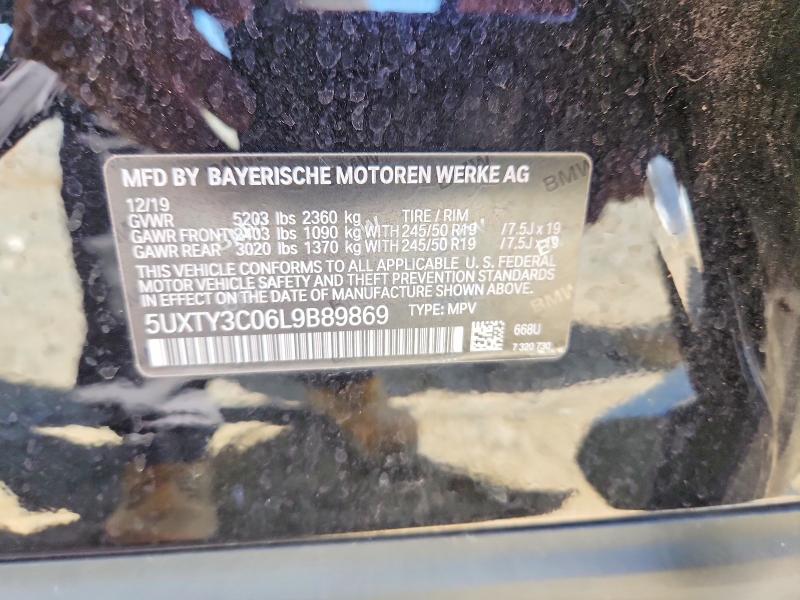 Aukcja sprzedaży 2020 Bmw X3, vin: 5UXTY3C06L9B89869, numer aukcji: 68613886