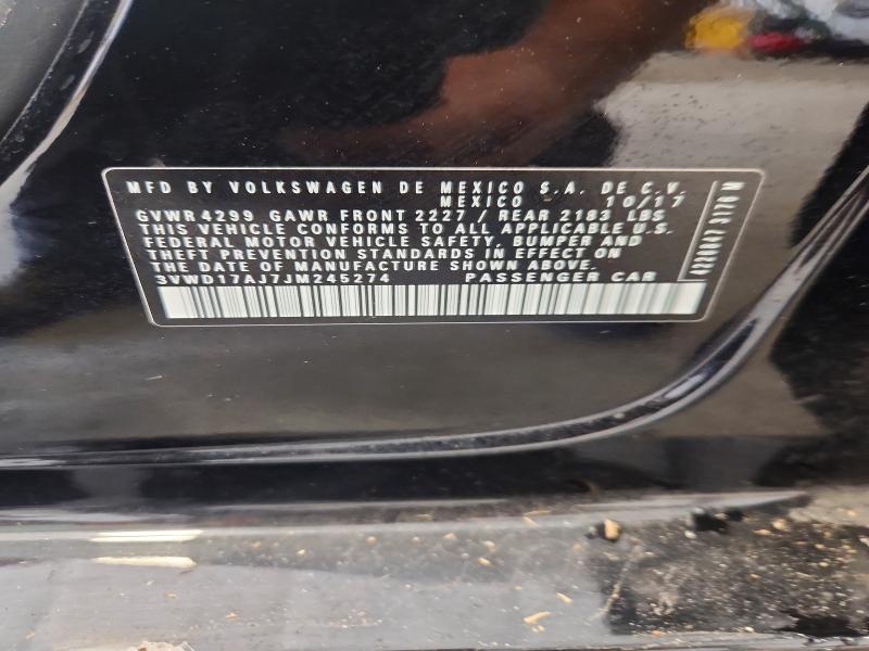 Продаж на аукціоні авто 2018 Volkswagen Jetta, vin: 3VWD17AJ7JM245274, номер лоту: 66748696