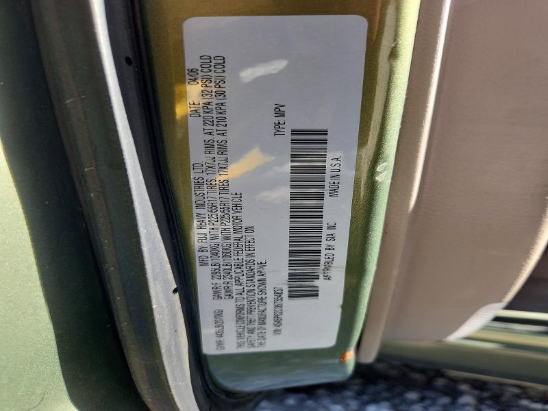 68357626 :رقم المزاد ، 4S4BP62C067354837 vin ، 2006 Subaru Outback مزاد بيع