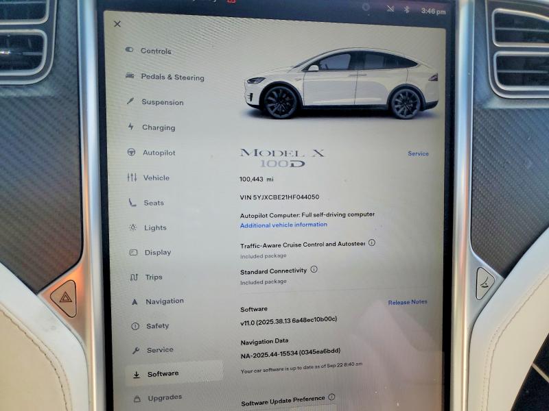 Продажа на аукционе авто 2017 Tesla Model X, vin: 5YJXCBE21HF044050, номер лота: 70553976
