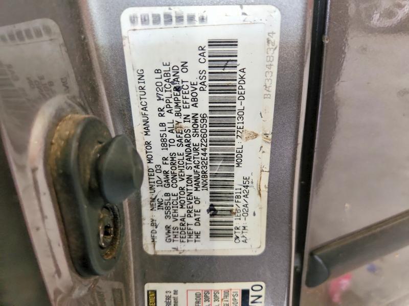 Aukcja sprzedaży 2004 Toyota Corolla, vin: 1NXBR32E44Z260596, numer aukcji: 67221576