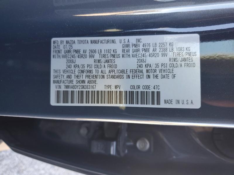 67204956 :رقم المزاد ، 7MMVABDY2SN383167 vin ، 2025 Mazda Cx-50 مزاد بيع