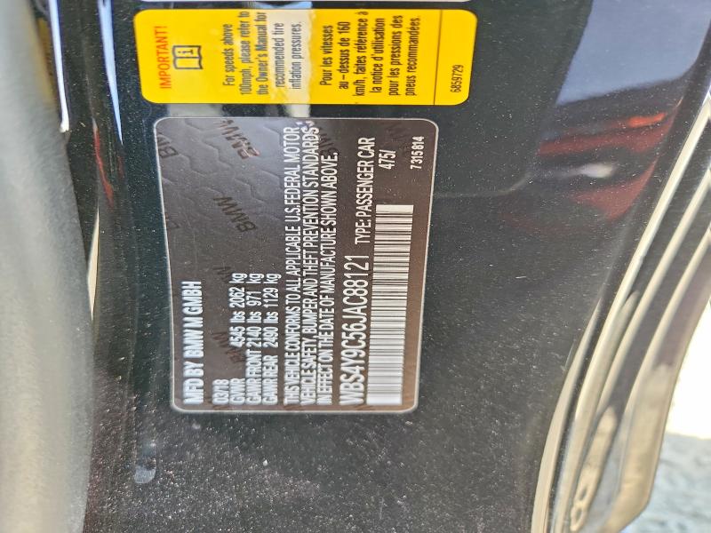Продаж на аукціоні авто 2018 Bmw M4, vin: WBS4Y9C56JAC88121, номер лоту: 69080116