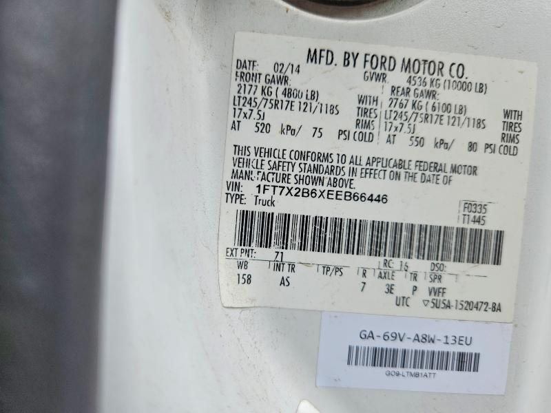 Продажа на аукционе авто 2014 Ford F250, vin: 1FT7X2B6XEEB66446, номер лота: 70265956