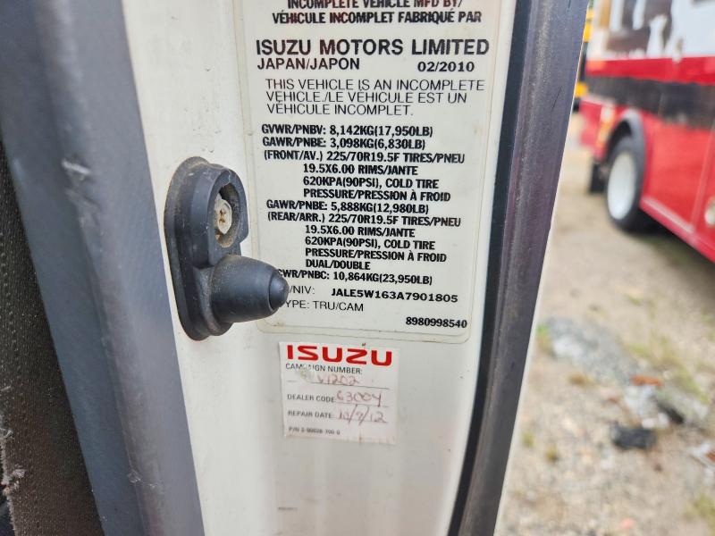 Aukcja sprzedaży 2010 Isuzu Nqr, vin: JALE5W163A7901805, numer aukcji: 70775336
