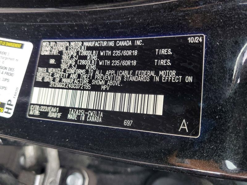 2025 Lexus Nx მანქანა იყიდება აუქციონზე, vin: 2T2GGCEZ4SC072195, აუქციონის ნომერი: 68393966