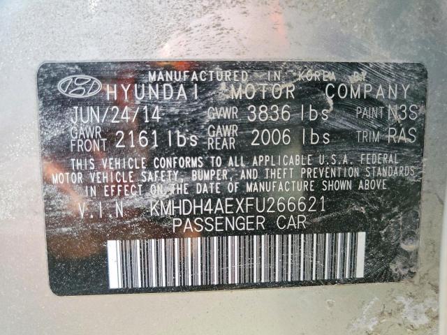 Продаж на аукціоні авто 2015 Hyundai Elantra, vin: KMHDH4AEXFU266621, номер лоту: 71468466