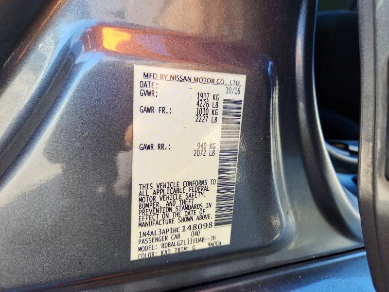 70137236 :رقم المزاد ، 1N4AL3AP1HC148098 vin ، 2017 Nissan Altima مزاد بيع