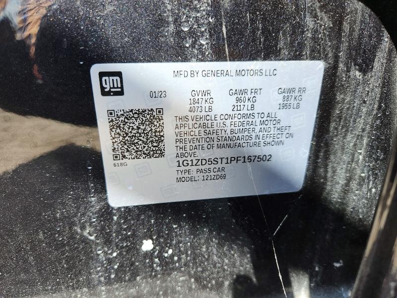 71031476 :رقم المزاد ، 1G1ZD5ST1PF167502 vin ، 2023 Chevrolet Malibu مزاد بيع