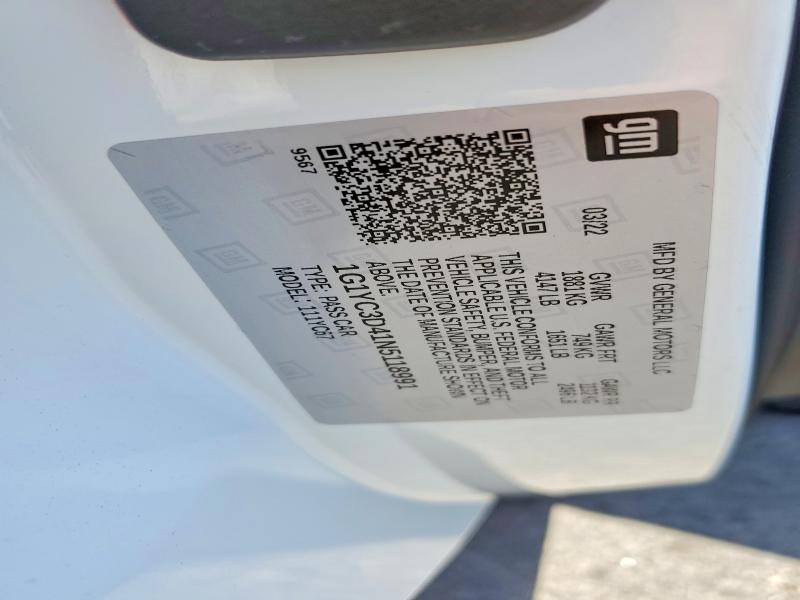 69815406 :رقم المزاد ، 1G1YC3D41N5118991 vin ، 2022 Chevrolet Corvette مزاد بيع
