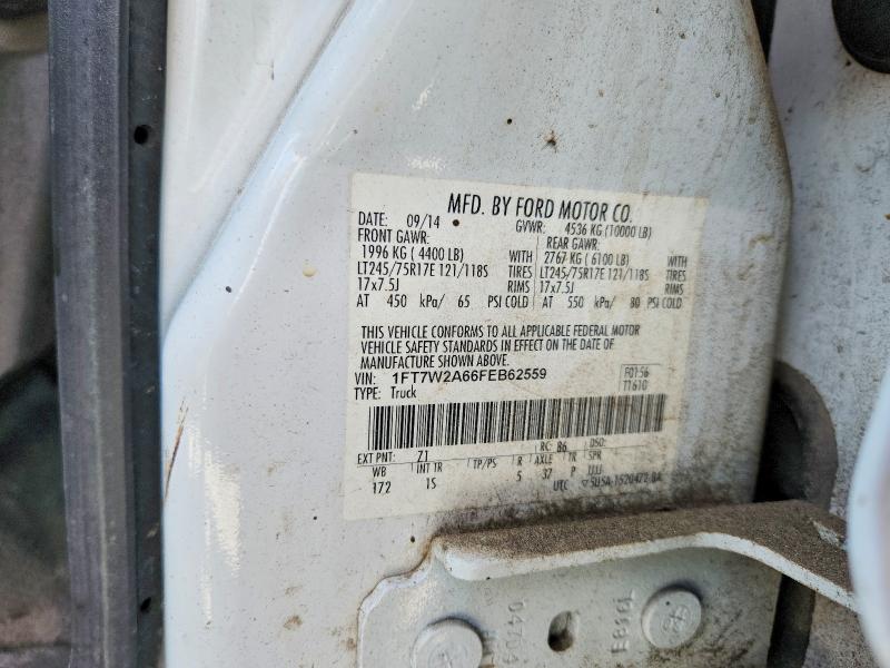 2015 Ford F250 მანქანა იყიდება აუქციონზე, vin: 1FT7W2A66FEB62559, აუქციონის ნომერი: 69734136