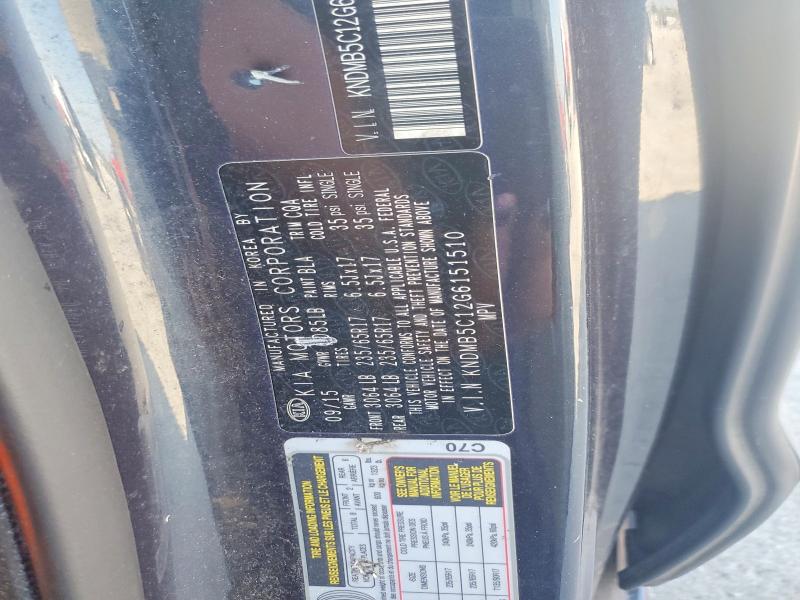 Продаж на аукціоні авто 2016 Kia Sedona, vin: KNDMB5C12G6151510, номер лоту: 69312676