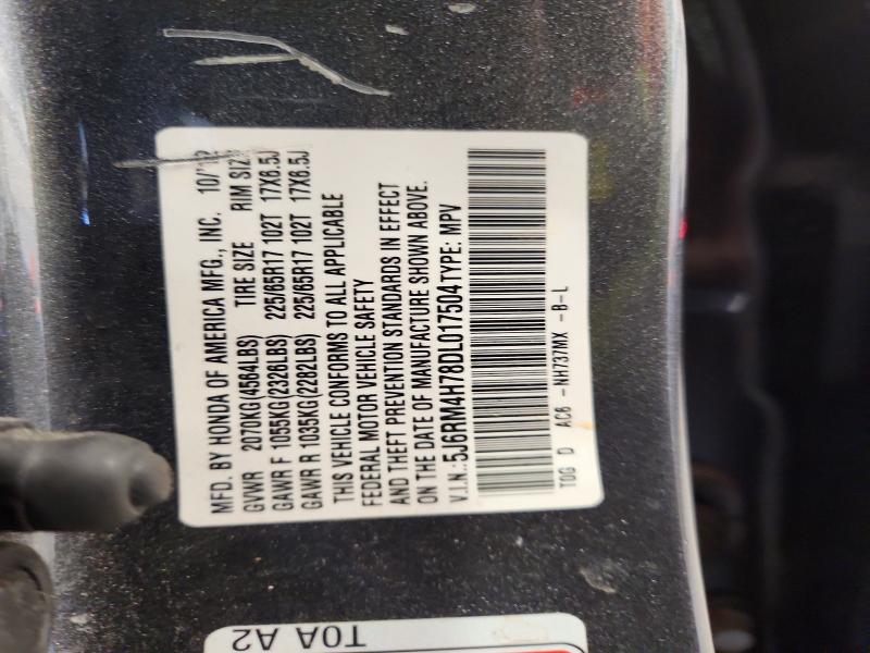 70332406 :رقم المزاد ، 5J6RM4H78DL017504 vin ، 2013 Honda Cr-v مزاد بيع