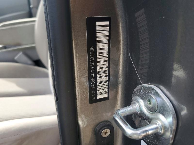 Aukcja sprzedaży 2010 Kia Sedona, vin: KNDMG4C31A6334336, numer aukcji: 70003536