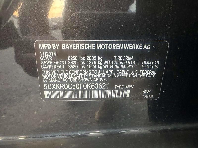 Aukcja sprzedaży 2015 Bmw X5, vin: 5UXKR0C50F0K63621, numer aukcji: 68885636