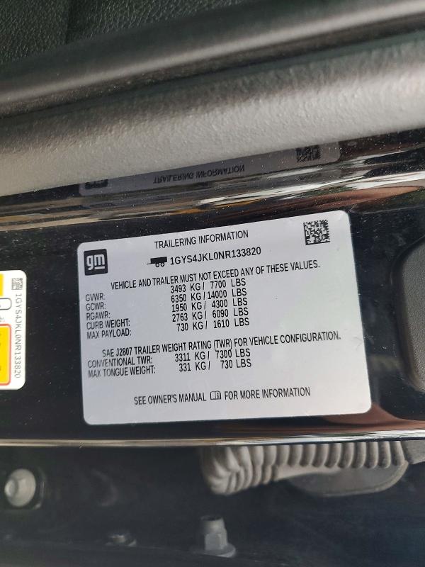 Продажа на аукционе авто 2022 Cadillac Escalade, vin: 1GYS4JKL0NR133820, номер лота: 70047746