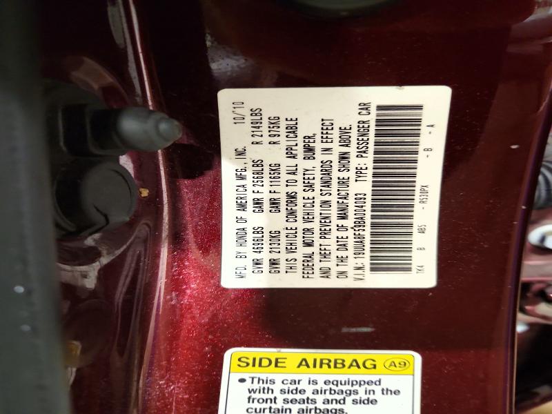 Auction sale of the 2011 Acura Tl, vin: 19UUA8F59BA004093, lot number: 68389236