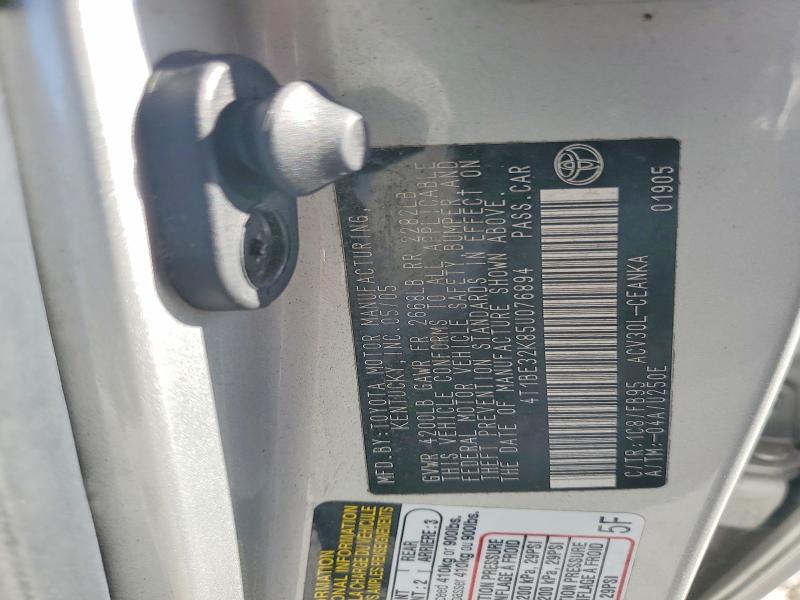 2005 Toyota Camry მანქანა იყიდება აუქციონზე, vin: 4T1BE32K85U076894, აუქციონის ნომერი: 70521336