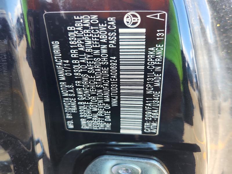 Продаж на аукціоні авто 2014 Toyota Yaris, vin: VNKJTUD31EA006924, номер лоту: 68964326