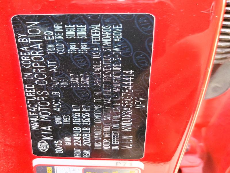 Auction sale of the 2016 Kia Soul, vin: KNDJX3A58G7844414, lot number: 68101236