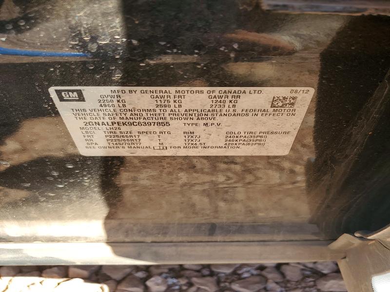 69319886 :رقم المزاد ، 2GNALPEK9C6397855 vin ، 2012 Chevrolet Equinox مزاد بيع