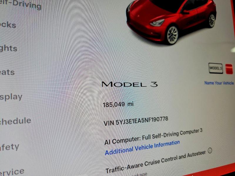 Продажа на аукционе авто 2022 Tesla Model 3, vin: 5YJ3E1EA5NF190778, номер лота: 69520836
