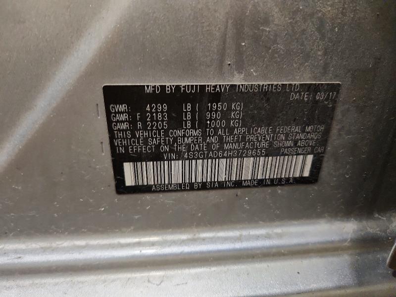 Aukcja sprzedaży 2017 Subaru Impreza, vin: 4S3GTAD64H3729655, numer aukcji: 67329326