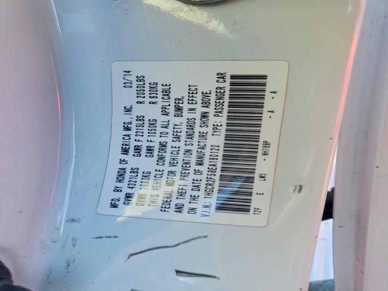 Продажа на аукционе авто 2014 Honda Accord, vin: 1HGCR2F58EA190120, номер лота: 70076506