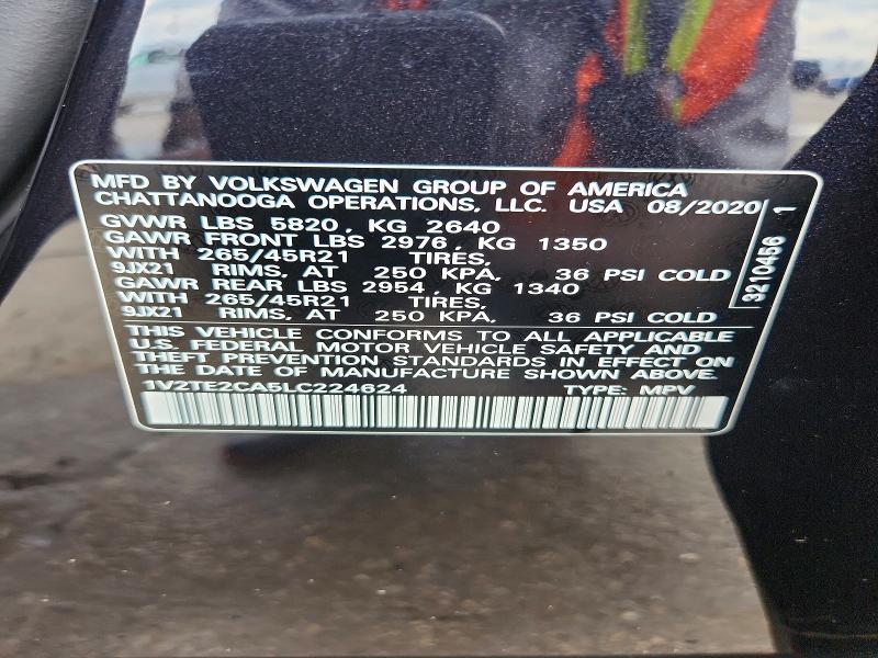 Aukcja sprzedaży 2020 Volkswagen Atlas Cross Sport, vin: 1V2TE2CA5LC224624, numer aukcji: 69045116