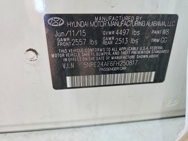 Продажа на аукционе авто 2015 Hyundai Sonata, vin: 5NPE24AF6FH250817, номер лота: 69050046