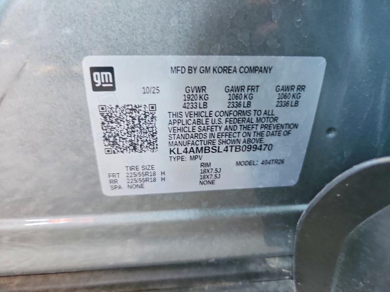 Aukcja sprzedaży 2026 Buick Encore Gx, vin: KL4AMBSL4TB099470, numer aukcji: 70815356