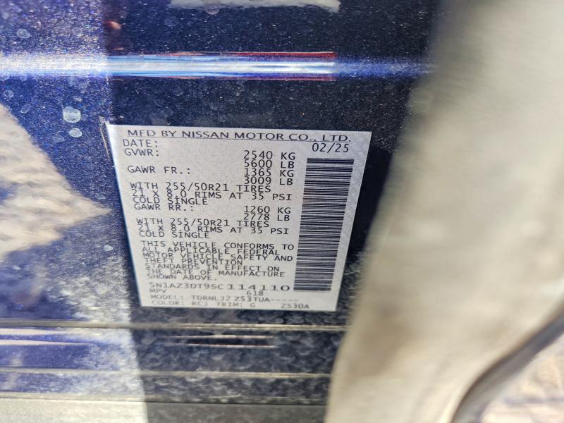 Продаж на аукціоні авто 2025 Nissan Murano, vin: 5N1AZ3DT9SC114110, номер лоту: 68445116