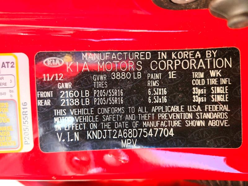 Продаж на аукціоні авто 2013 Kia Soul, vin: KNDJT2A68D7547704, номер лоту: 68593056