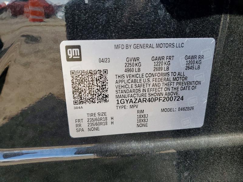Продаж на аукціоні авто 2023 Cadillac Xt4, vin: 1GYAZAR40PF200724, номер лоту: 70546656
