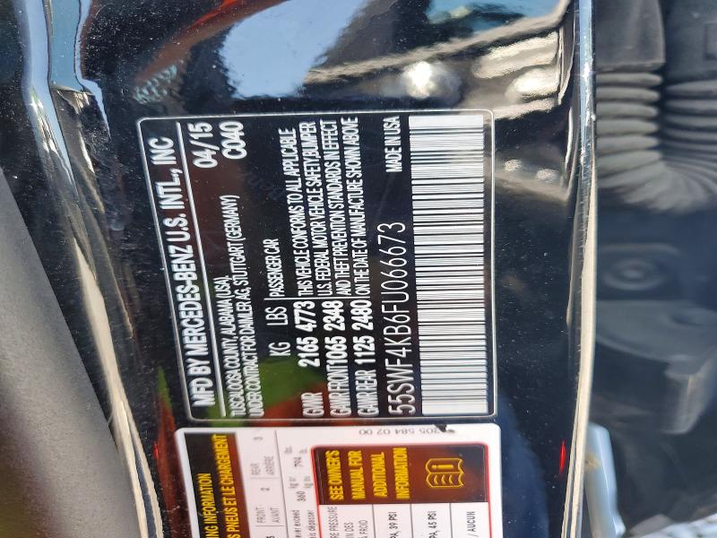 Aukcja sprzedaży 2015 Mercedes-benz C, vin: 55SWF4KB6FU066673, numer aukcji: 67536836