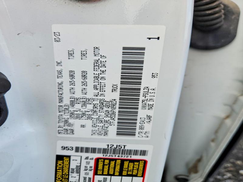Aukcja sprzedaży 2023 Toyota Tundra, vin: 5TFJA5DB6PX090234, numer aukcji: 67879056