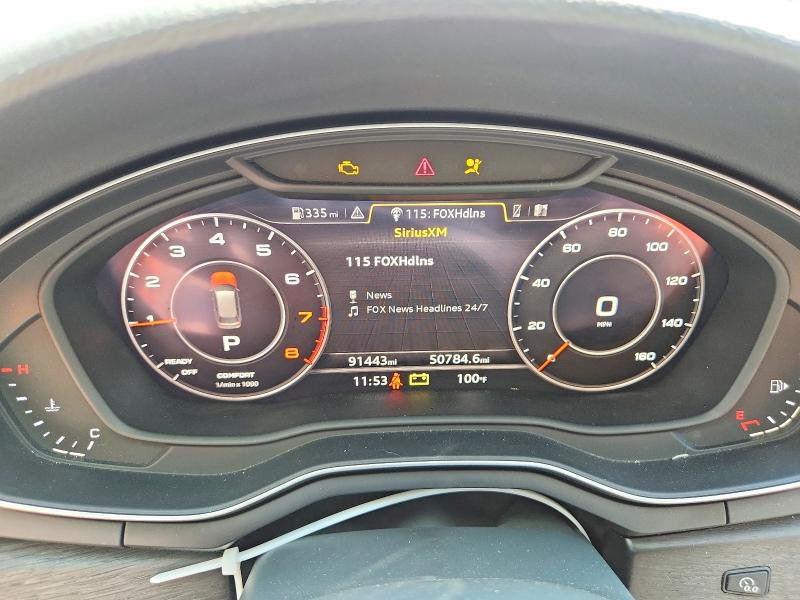 2018 Audi A4 Allroad მანქანა იყიდება აუქციონზე, vin: WA19NAF41JA202005, აუქციონის ნომერი: 67320436