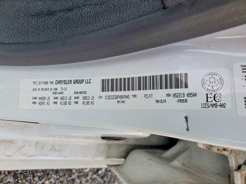 Продаж на аукціоні авто 2015 Chrysler 200, vin: 1C3CCCEG8FN507045, номер лоту: 65154476