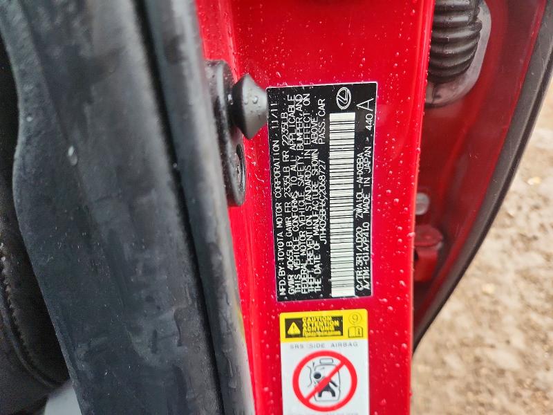 2012 Lexus Ct მანქანა იყიდება აუქციონზე, vin: JTHKD5BH6C2068727, აუქციონის ნომერი: 68381096