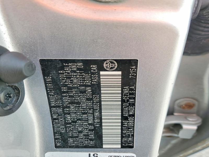 Продажа на аукционе авто 2018 Toyota Camry, vin: 4T1B11HK4JU521052, номер лота: 67898356