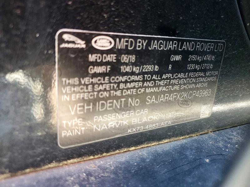 Aukcja sprzedaży 2019 Jaguar Xe, vin: SAJAR4FX2KCP43963, numer aukcji: 67789036