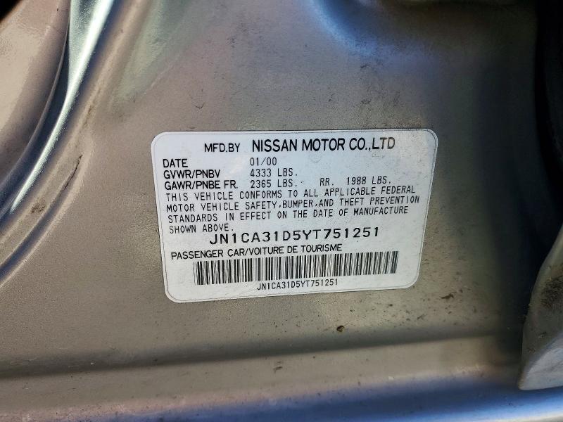 Продажа на аукционе авто 2000 Nissan Maxima, vin: JN1CA31D5YT751251, номер лота: 70956336