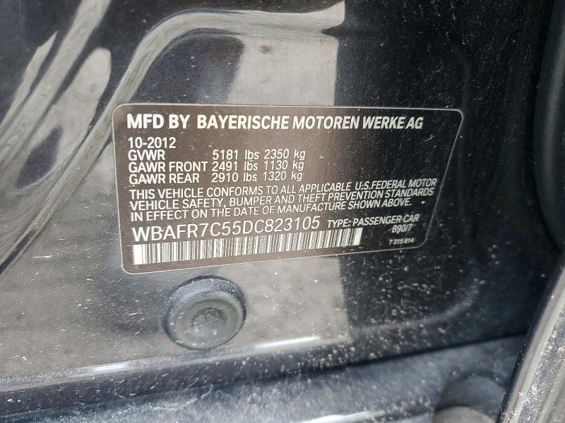 Aukcja sprzedaży 2013 Bmw 535, vin: WBAFR7C55DC823105, numer aukcji: 67265066