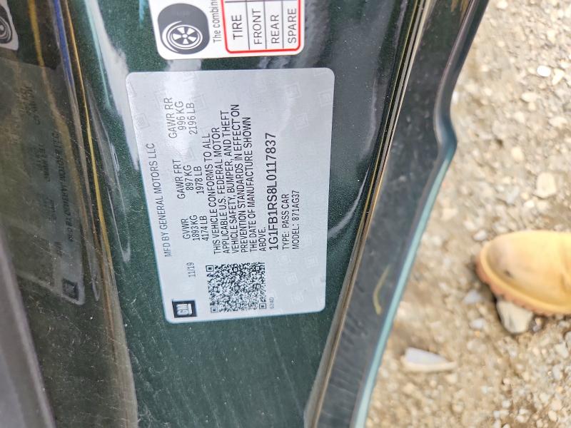 Aukcja sprzedaży 2020 Chevrolet Camaro, vin: 1G1FB1RS8L0117837, numer aukcji: 68037636