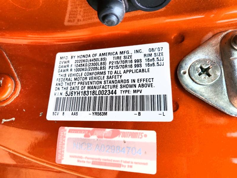 Продажа на аукционе авто 2008 Honda Element, vin: 5J6YH18318L002344, номер лота: 68168506
